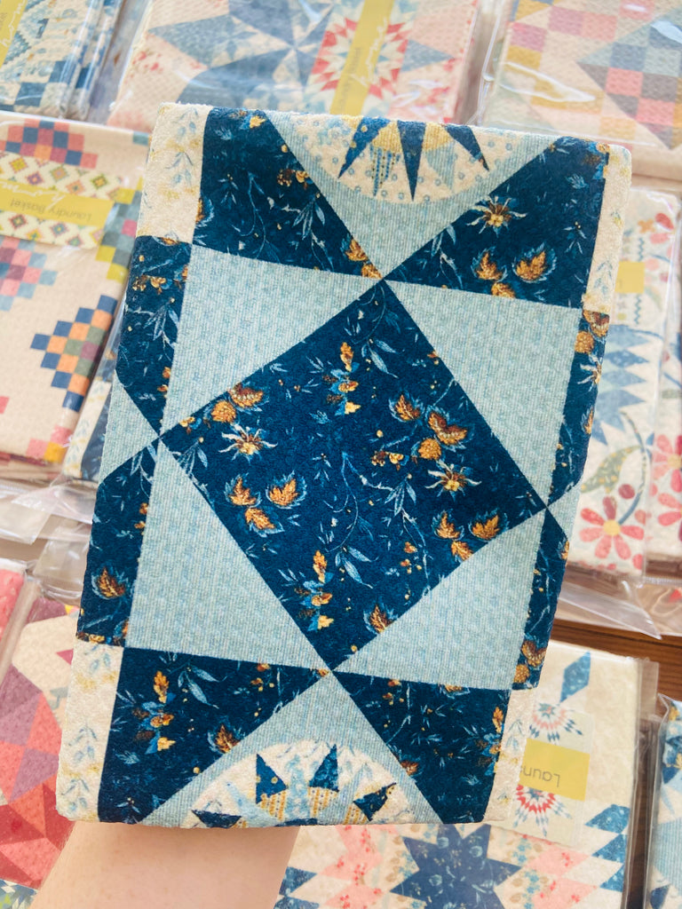 Catamaran Dark Quilt Pattern Dish Towel - Deer Creek Mercantile