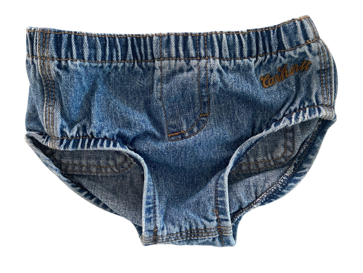 Pre-Loved Carhartt Denim Diaper Cover *Size 9M - Deer Creek Mercantile