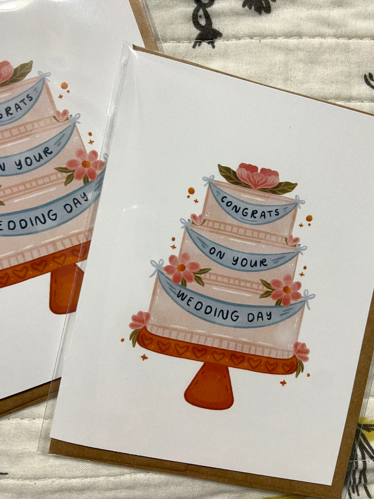 Wedding Cake Greeting Card (BM) - Deer Creek Mercantile