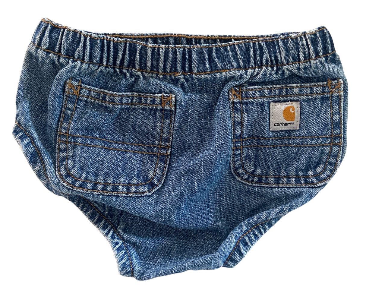 Pre-Loved Carhartt Denim Diaper Cover *Size 9M - Deer Creek Mercantile