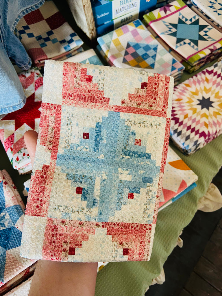 Pioneer Log Cabin Patriotic Quilt Pattern Dish Towel - Deer Creek Mercantile