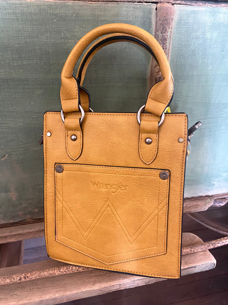 Wrangler North South Mini Tote/Crossbody -Mustard - Deer Creek Mercantile