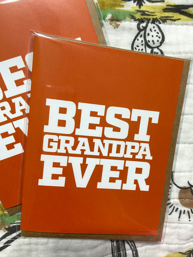 Best Grandpa Ever Greeting Card (BM) - Deer Creek Mercantile