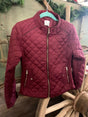 Quilted Jacket *Burgundy - Deer Creek Mercantile