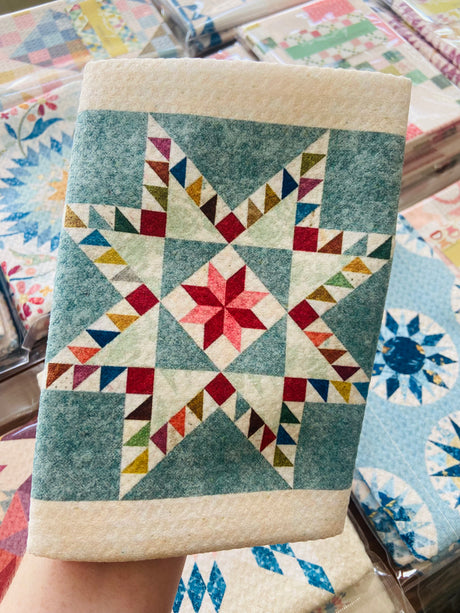 Heritage Feathered Star Quilt Pattern Dish Towel - Deer Creek Mercantile