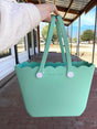 Scalloped Versa Tote w/ Interchangeable Straps *Mint - Deer Creek Mercantile