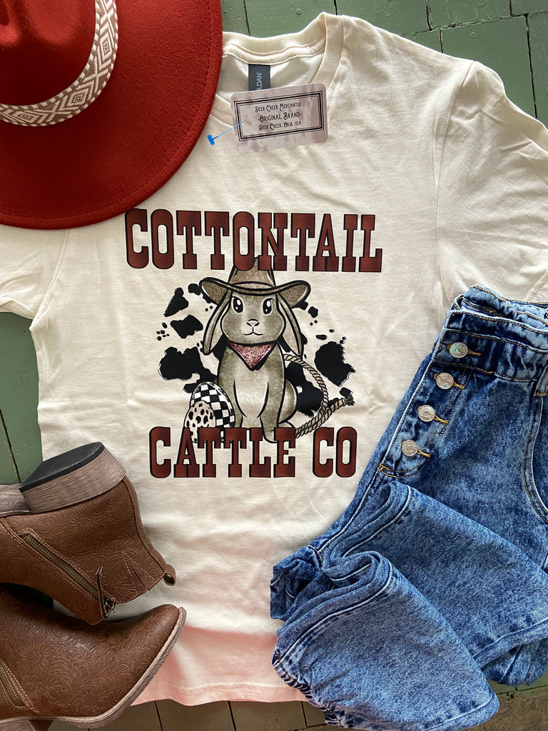 Cottontail Cattle Co. Easter Graphic Tee (Adult) - Deer Creek Mercantile