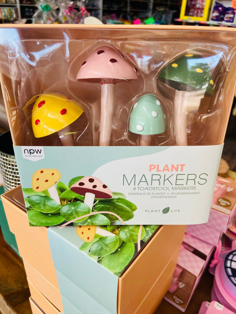 Plant Markers Toadstools - 4 Pack Set - Deer Creek Mercantile