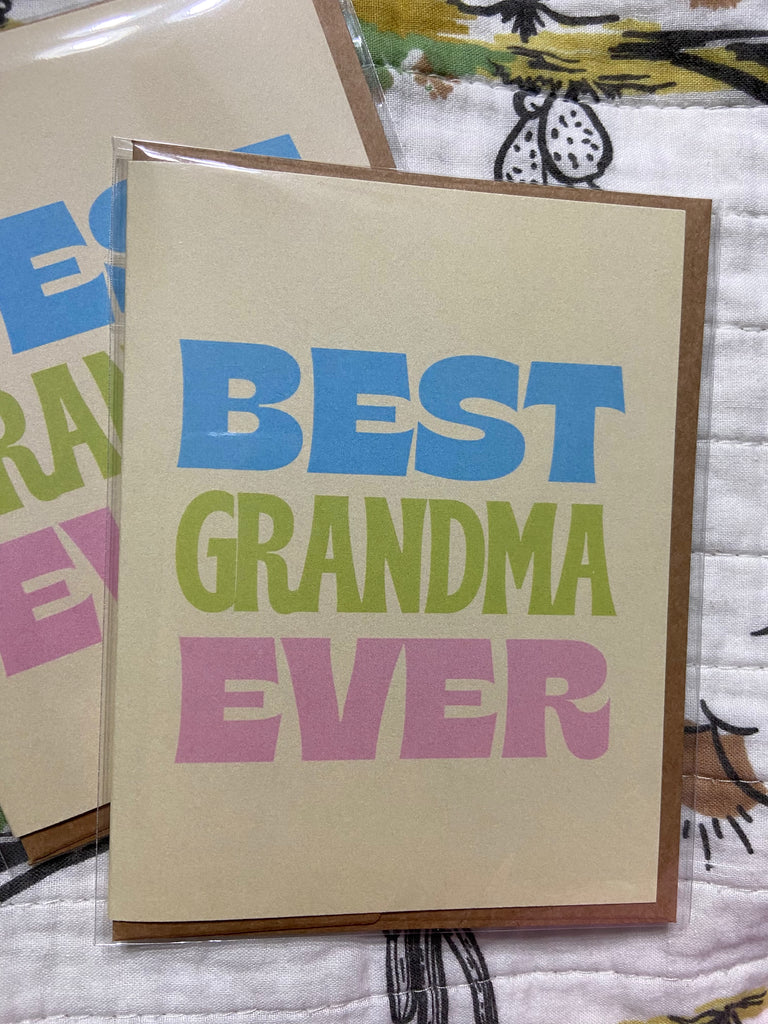 Best Grandma Ever Greeting Card (BM) - Deer Creek Mercantile
