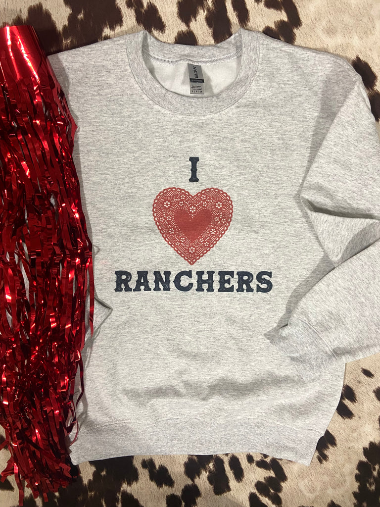 I Heart Ranchers Sweatshirt - Deer Creek Mercantile