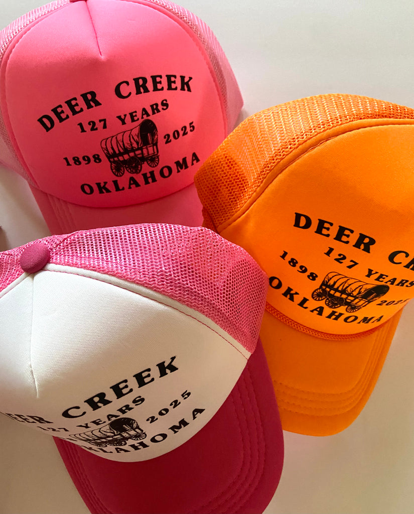 Deer Creek 127 Years Wagon Retro Trucker Hat - Deer Creek Mercantile