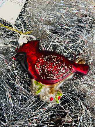 Glass Cardinal Ornament - Deer Creek Mercantile