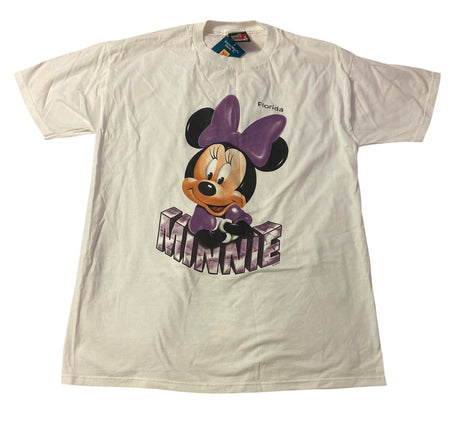 Vintage Disney Mickey Unlimited Minnie Graphic Tee PURPLE/WHITE RARE NWT *Size Large - Deer Creek Mercantile