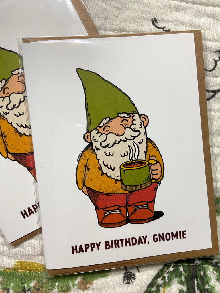 Birthday Gnomie Greeting Card (BM) - Deer Creek Mercantile