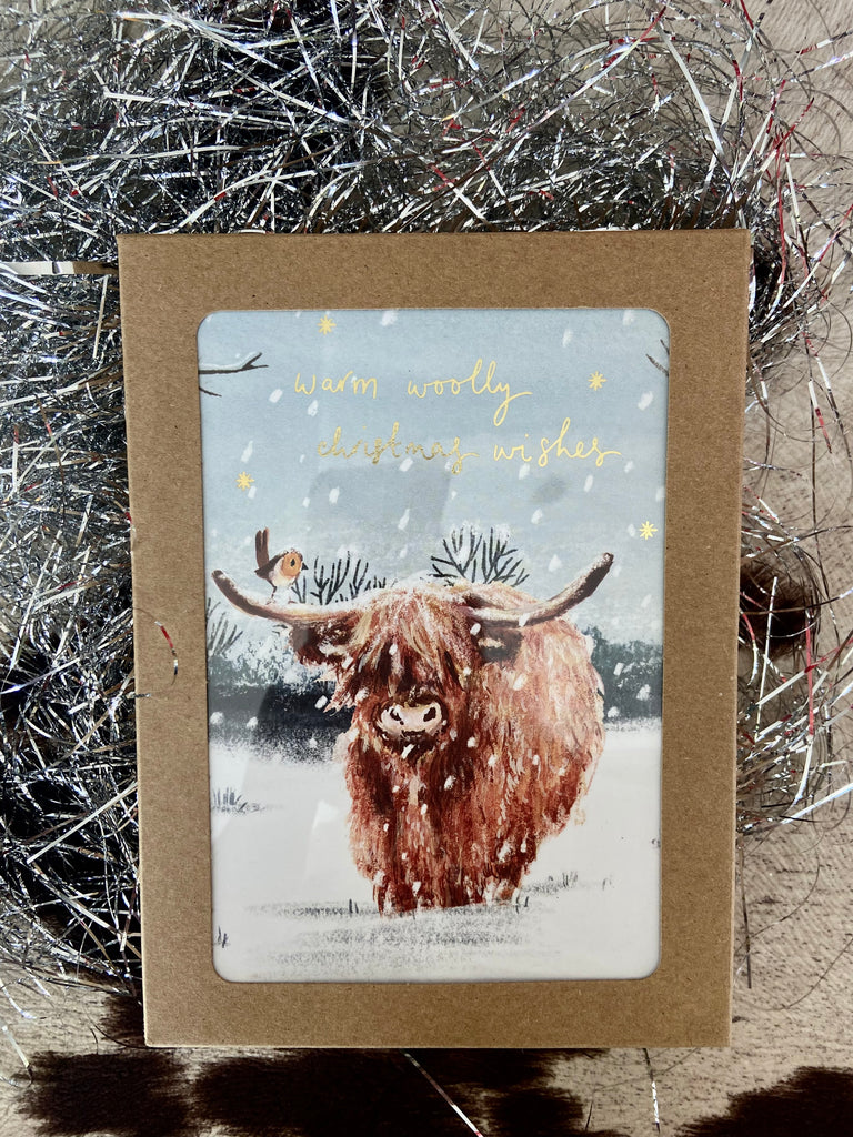 Highland Cow Christmas Cards Boxed Set - Deer Creek Mercantile