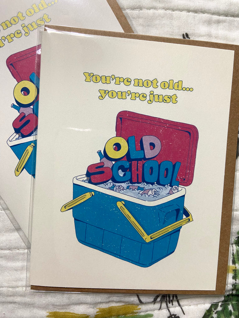 Birthday Old School Greeting Card (BM) - Deer Creek Mercantile