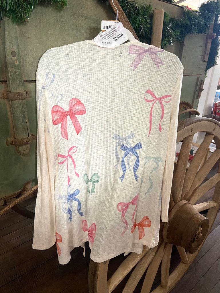 Pretty In Bows Cardigan - Deer Creek Mercantile