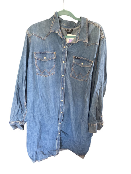 Pre-Loved Wrangler Denim Dress *3XL - Deer Creek Mercantile