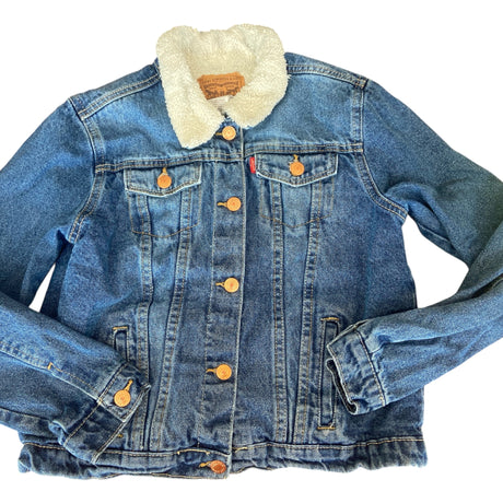 Pre-Loved Levi's Youth Sherpa Denim Jacket *Youth XL - Deer Creek Mercantile
