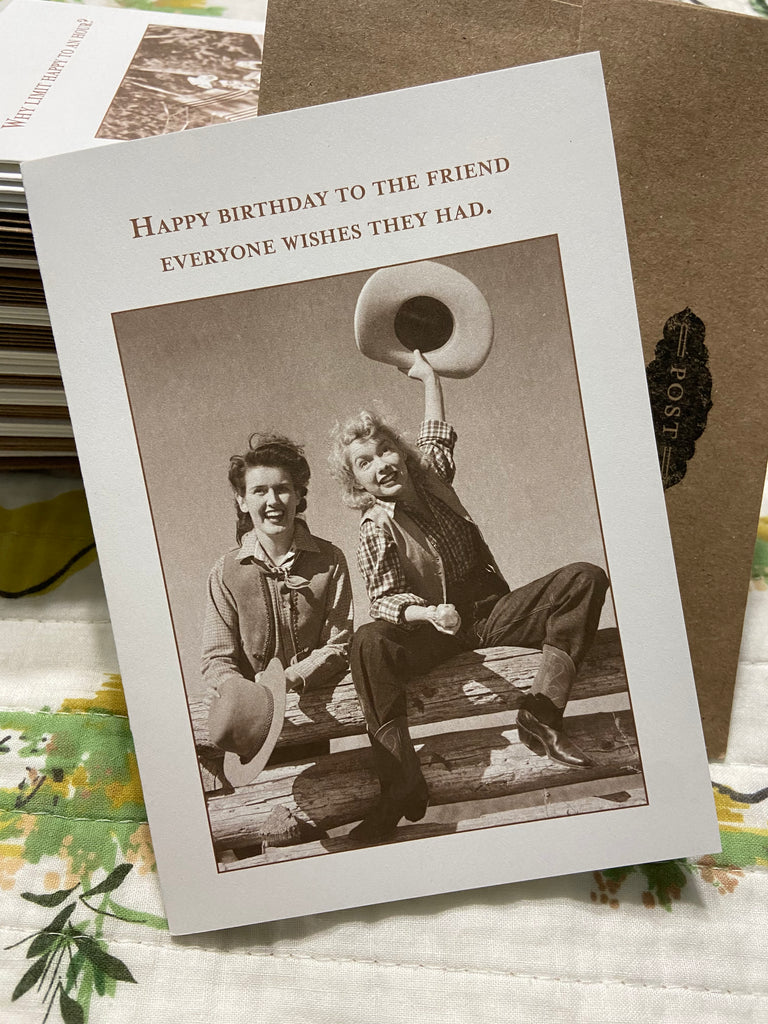 Hats Off Birthday Greeting Card (SM) - Deer Creek Mercantile