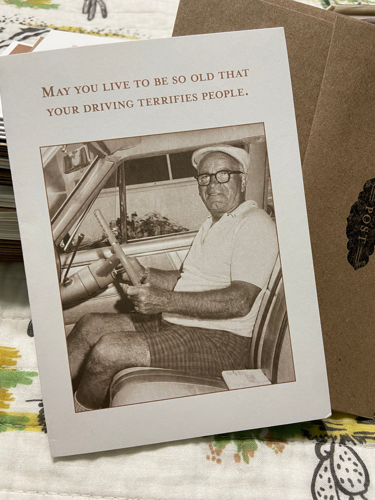 Driving Birthday Greeting Card (SM) - Deer Creek Mercantile