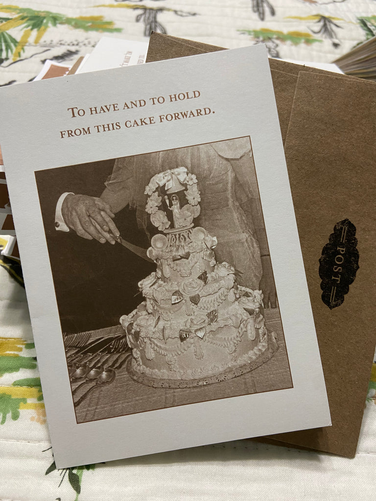 This Cake Forward Wedding Greeting Card (SM) - Deer Creek Mercantile