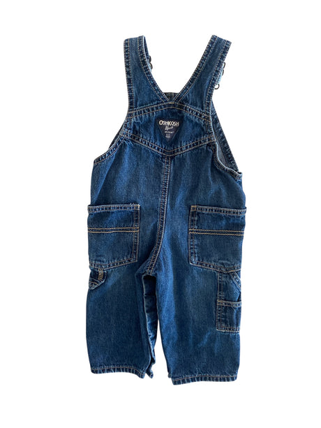 Pre-Loved OshKosh Denim Overalls Size 9M - Deer Creek Mercantile