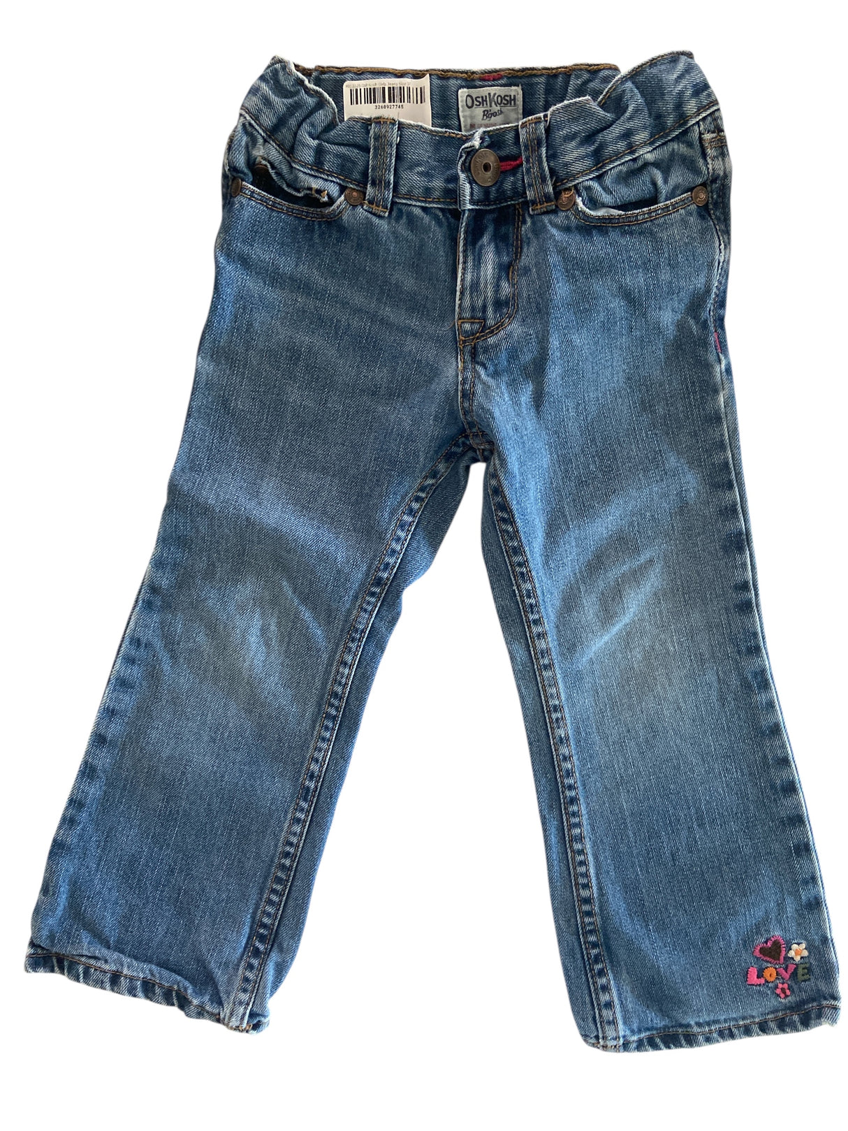Pre-Loved OshKosh Baby Girls Jeans Size 3T - Deer Creek Mercantile