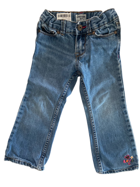 Pre-Loved OshKosh Baby Girls Jeans Size 3T - Deer Creek Mercantile