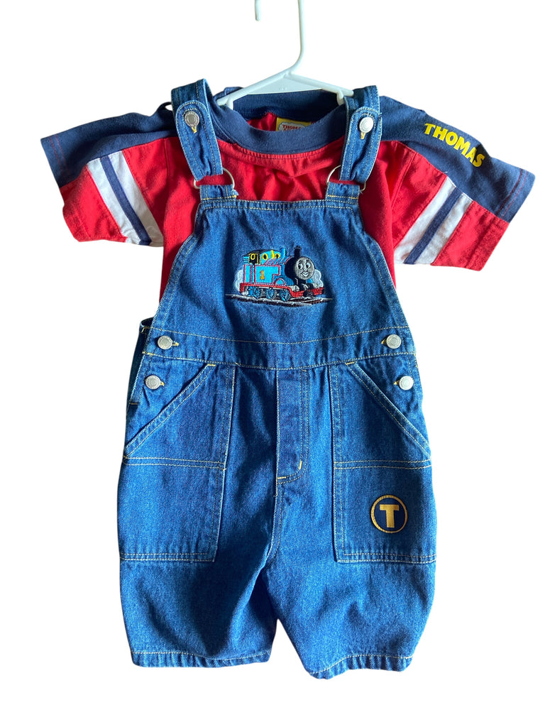 Pre-Loved Thomas The Train Shortalls *Size 5 Youth (RARE) - Deer Creek Mercantile