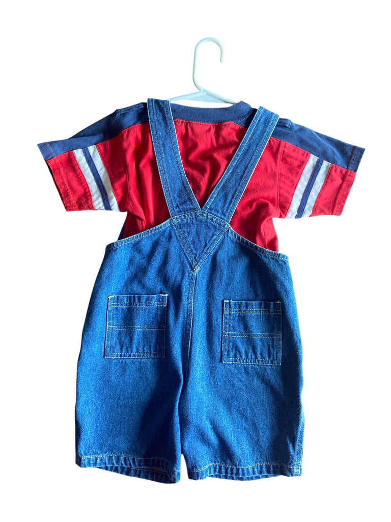 Pre-Loved Thomas The Train Shortalls *Size 5 Youth (RARE) - Deer Creek Mercantile