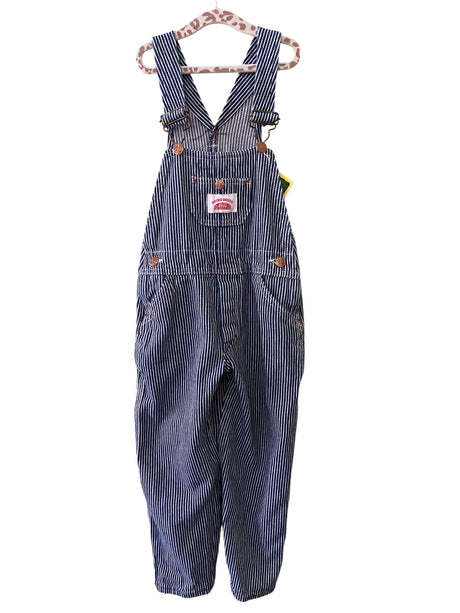 Vintage Round House Blue/White Striped Overalls Size 6 - Deer Creek Mercantile
