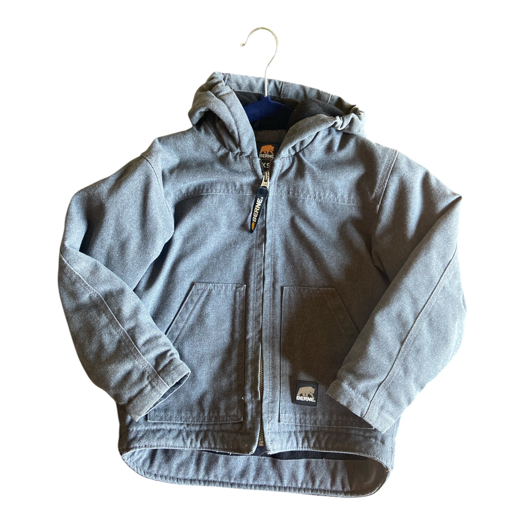 Pre-Loved Berne Youth Boy's Gray Coat Size XS - Deer Creek Mercantile