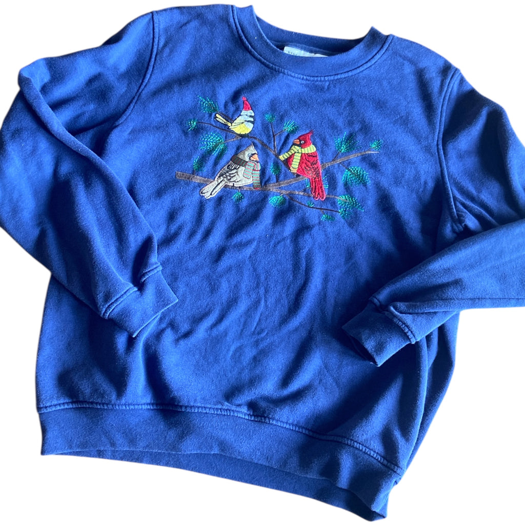 Vintage Winter Birds Rebecca Malone Sweatshirt *Size Small - Deer Creek Mercantile