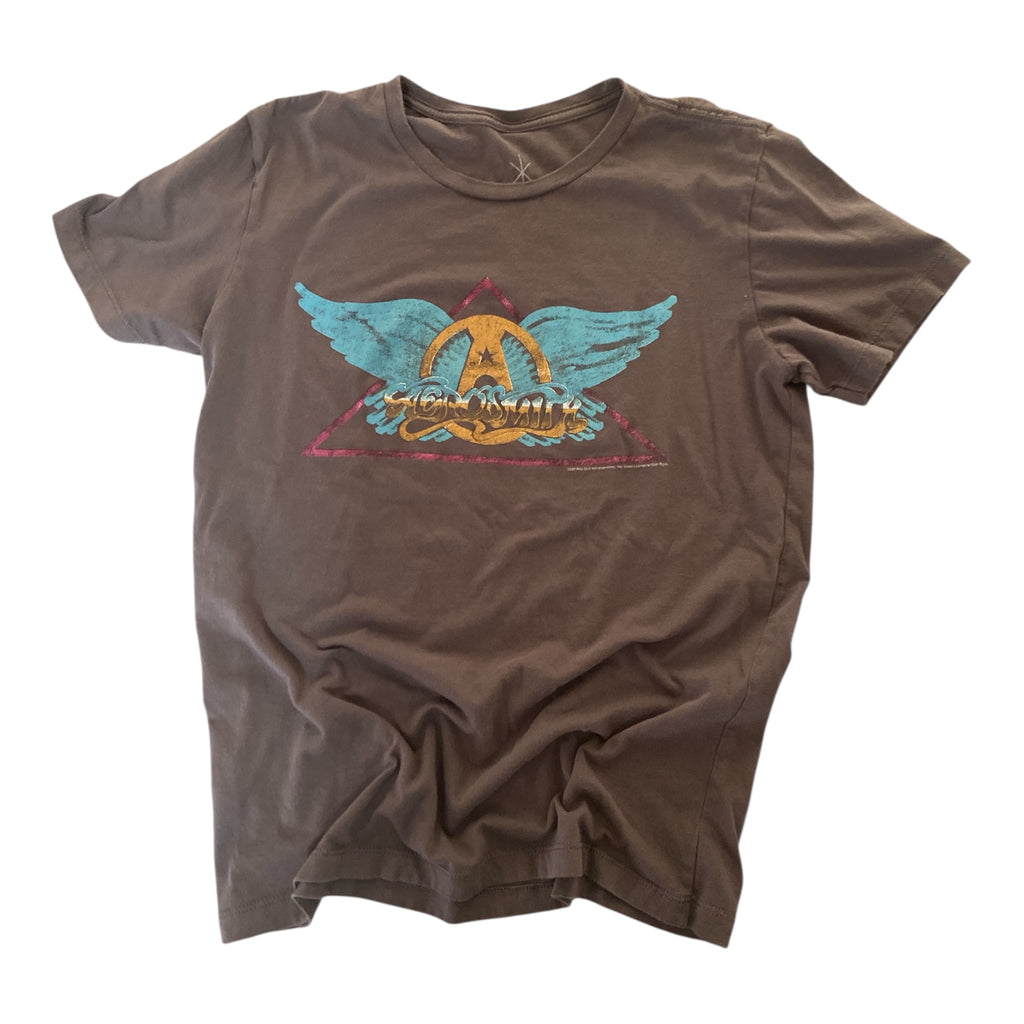 Pre-Loved Aerosmith Gray Graphic Tee *Size Medium - Deer Creek Mercantile