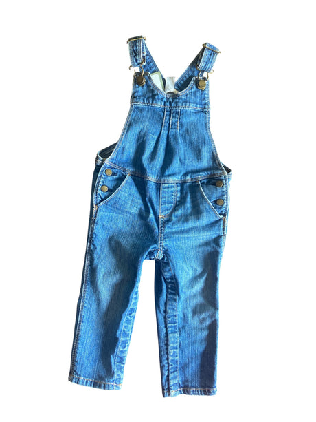 Pre-Loved Baby Gap Denim Overalls Size 18-24 M - Deer Creek Mercantile