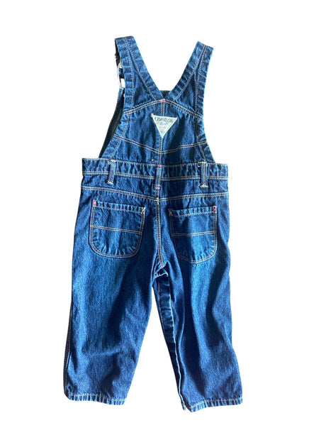 Pre-Loved OshKosh Heart Overalls Size 18M - Deer Creek Mercantile