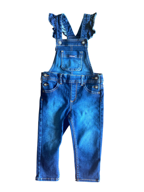Pre-Loved Jordache Ruffle Sleeve Overalls *2T - Deer Creek Mercantile