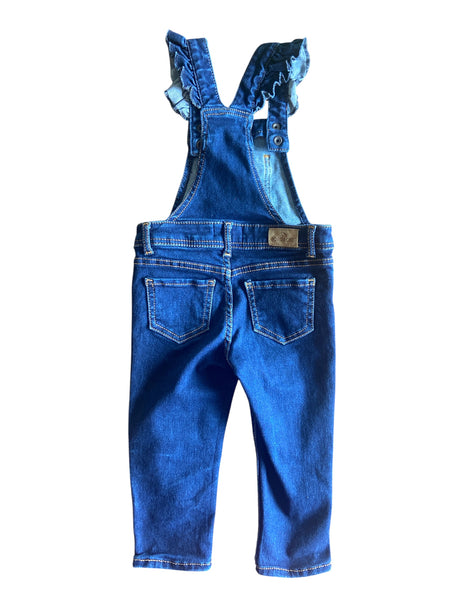 Pre-Loved Jordache Ruffle Sleeve Overalls *2T - Deer Creek Mercantile