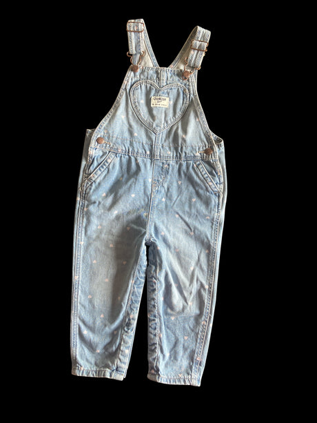 Pre-Loved Oshkosh Heart Overalls NWT *24 Months - Deer Creek Mercantile