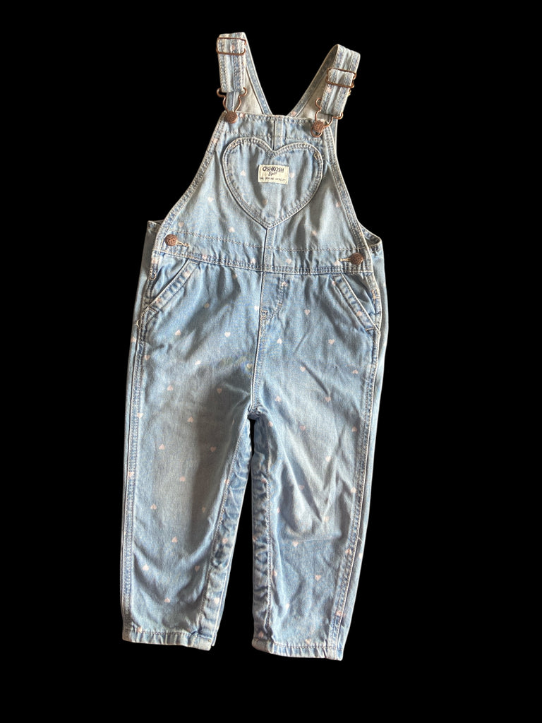 Pre-Loved Oshkosh Heart Overalls NWT *24 Months - Deer Creek Mercantile