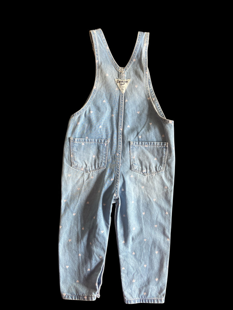 Pre-Loved Oshkosh Heart Overalls NWT *24 Months - Deer Creek Mercantile