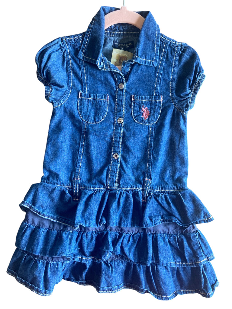 Pre-Loved US Polo Dress Size 4T - Deer Creek Mercantile