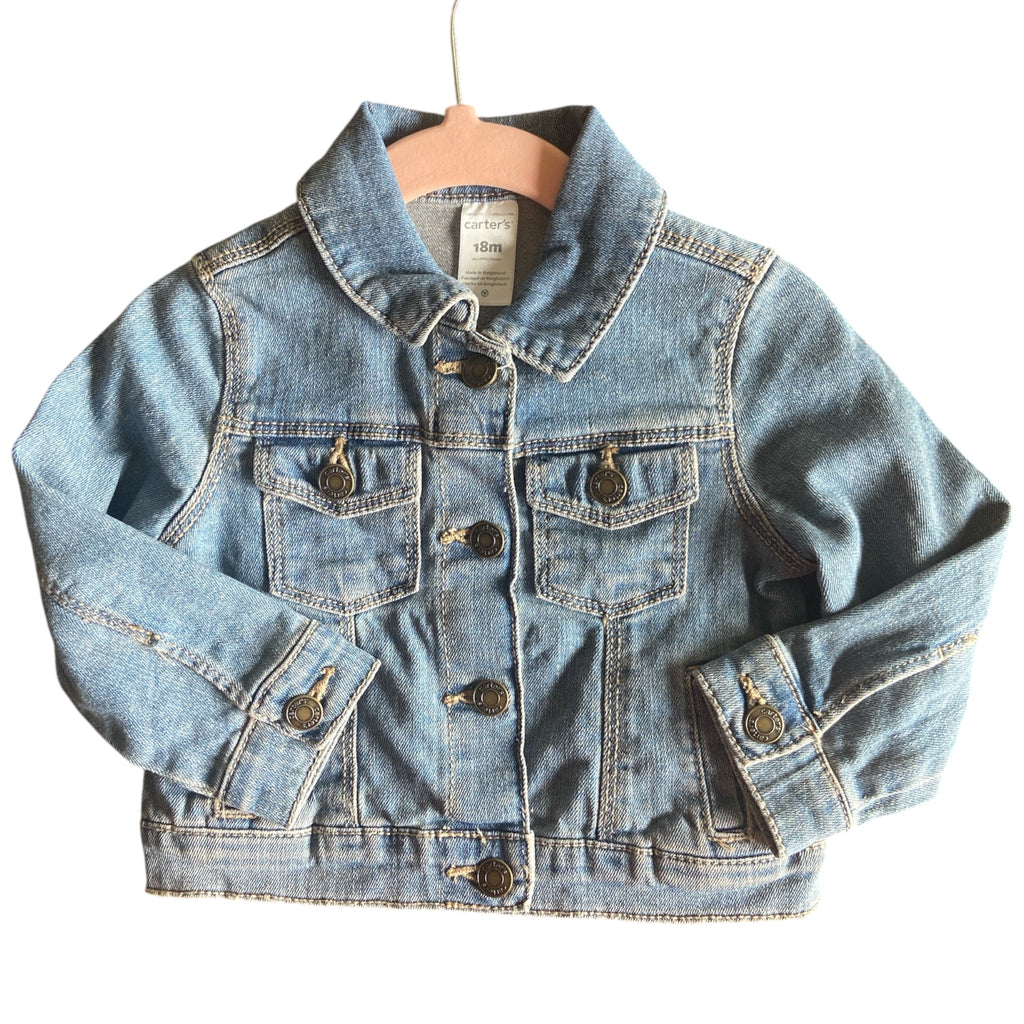 Pre-Loved Carter's Denim Jacket Size 18M - Deer Creek Mercantile