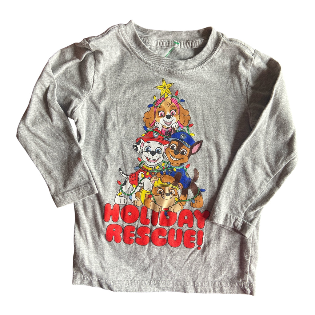 Pre-Loved Paw Patrol Holiday Rescue Long Sleeve Shirt *2T - Deer Creek Mercantile