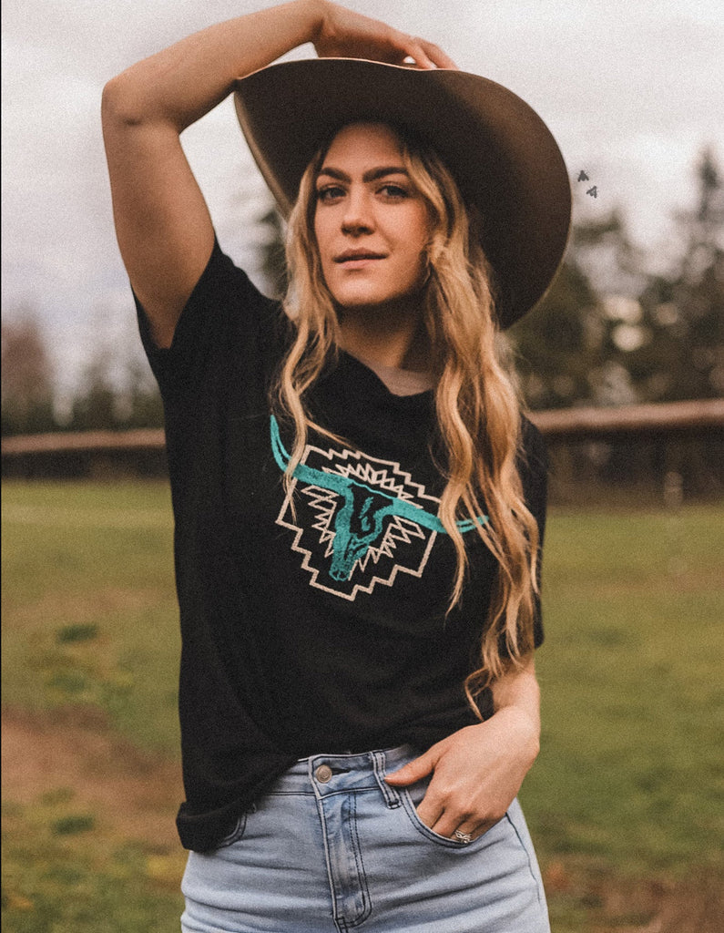 The Santa Fe Bull Graphic Tee - Deer Creek Mercantile