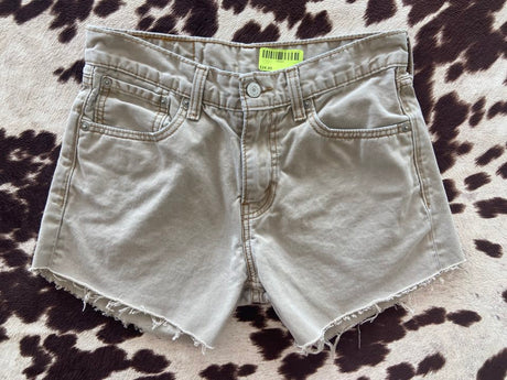 Vintage Tan Levi's Cutoff Shorts - Distressed Sz 29 SS25 - Deer Creek Mercantile