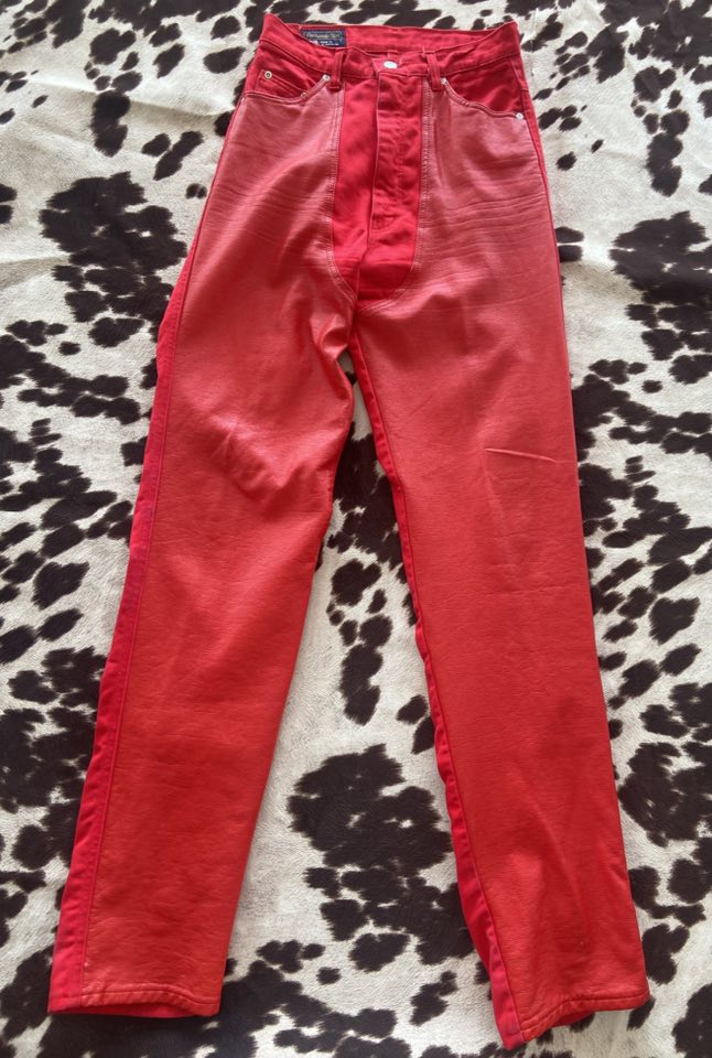 Vintage 90s Panhandle Slim Red Women's Denim Jeans - Deer Creek Mercantile