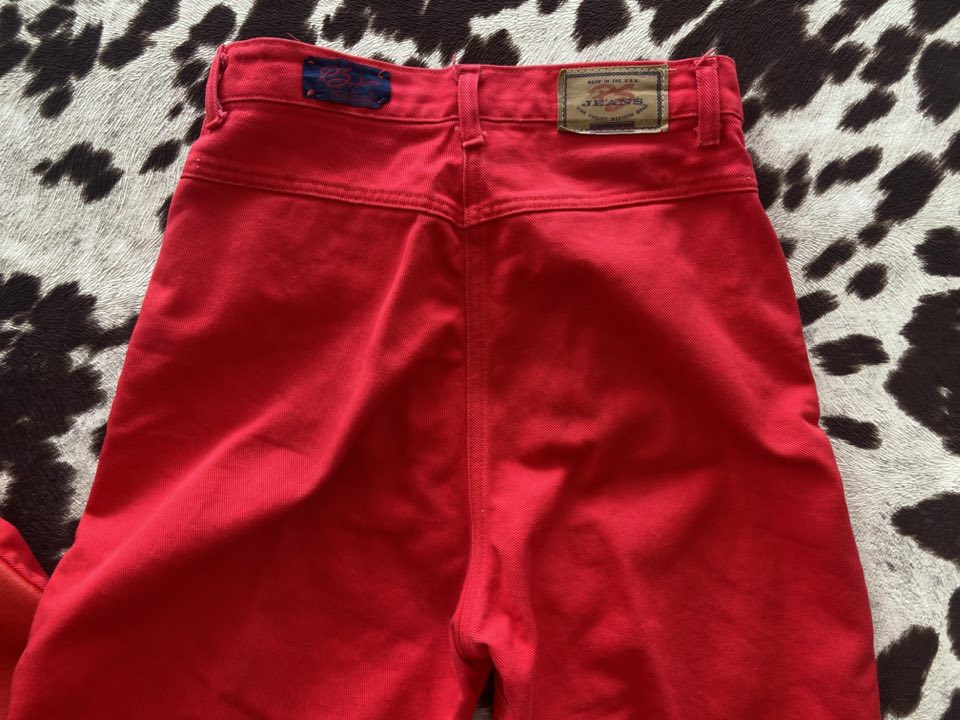 Vintage 90s Panhandle Slim Red Women's Denim Jeans - Deer Creek Mercantile