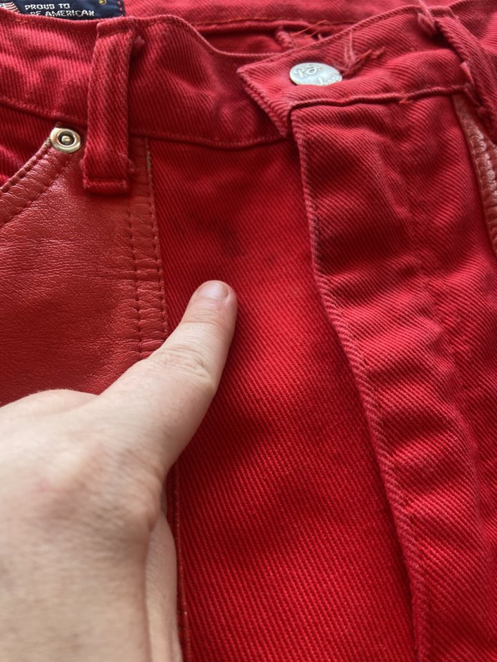 Vintage 90s Panhandle Slim Red Women's Denim Jeans - Deer Creek Mercantile